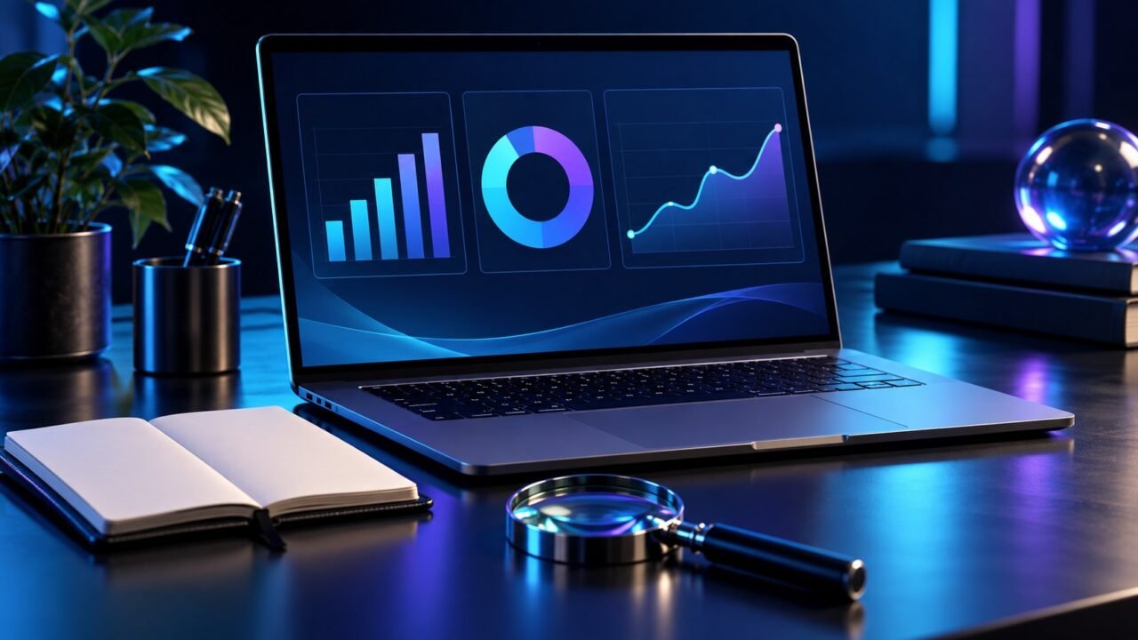 Notebook exibindo gráficos conceituais de uso de recursos.
