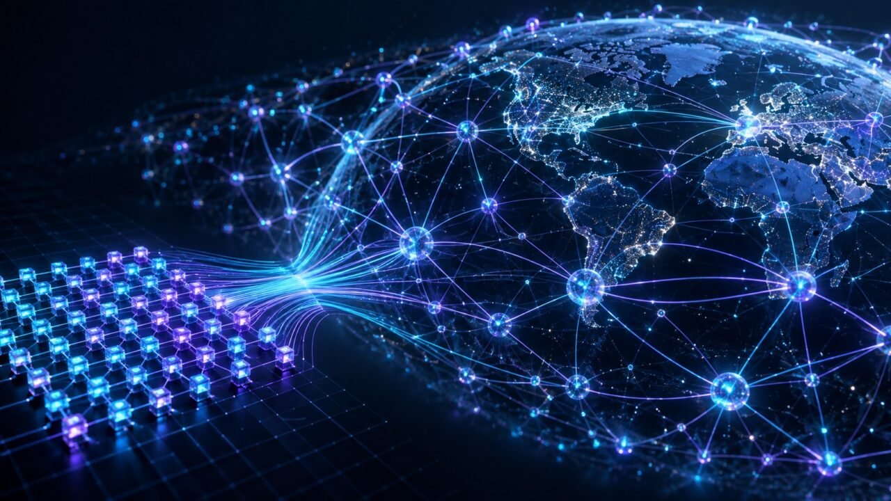 Rede compacta e rede ampliada representando espaços de endereçamento.